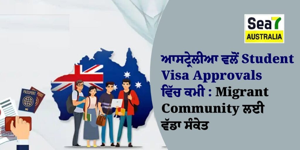 Immigration Update: ਆਸਟ੍ਰੇਲੀਆ ਵਲੋਂ Student Visa Approvals ਵਿੱਚ ਕਮੀ — Migrant Community ਲਈ ਵੱਡਾ ਸੰਕੇਤ Immigration Update